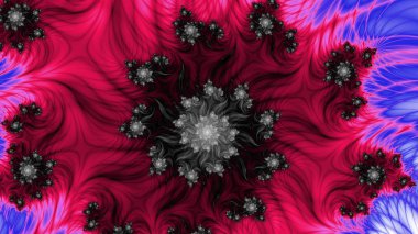 Soyut Bilgisayar Fraktal Tasarımı. Fraktal hiç bitmeyen bir desen. Fraktallar, farklı ölçeklerde kendine benzeyen sonsuz derecede karmaşık kalıplardır.