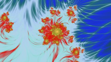 Soyut Bilgisayar Fraktal Tasarımı. Fraktal hiç bitmeyen bir desen. Fraktallar, farklı ölçeklerde kendine benzeyen sonsuz derecede karmaşık kalıplardır.