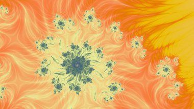 Soyut Bilgisayar Fraktal Tasarımı. Fraktal hiç bitmeyen bir desen. Fraktallar, farklı ölçeklerde kendine benzeyen sonsuz derecede karmaşık kalıplardır.