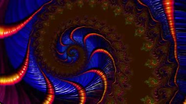 Soyut Bilgisayar Fraktal Tasarımı. Fraktal hiç bitmeyen bir desen. Fraktallar, farklı ölçeklerde kendine benzeyen sonsuz derecede karmaşık kalıplardır.