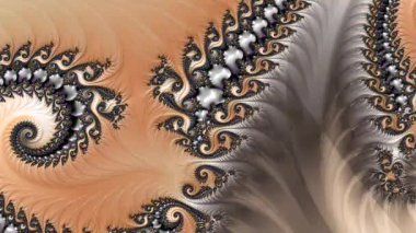 Soyut Bilgisayar Fraktal Tasarımı. Fraktal hiç bitmeyen bir desen. Fraktallar, farklı ölçeklerde kendine benzeyen sonsuz derecede karmaşık kalıplardır.