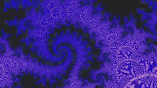 Αφηρημένος Υπολογιστής Που Δημιουργείται Fractal Σχεδιασμός Φράκταλ Είναι Ένα Ατέρμονο — Αρχείο Βίντεο