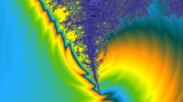 Resumen Diseño Fractal Generado Por Ordenador Fractal Patrón Interminable Los — Vídeos de Stock