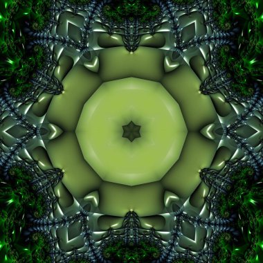 Soyut Bilgisayar Fraktal Tasarımı. Fraktal hiç bitmeyen bir desen. Fraktallar, farklı ölçeklerde kendine benzeyen sonsuz derecede karmaşık kalıplardır.