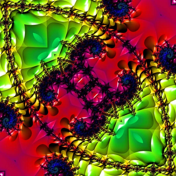 Abstract Computer Generated Fractal Design Fractal Never Ending Pattern Fractals — Stock Photo, Image