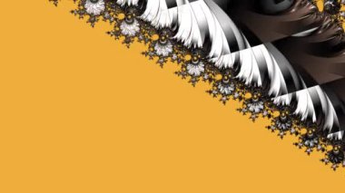 Soyut Bilgisayar Fraktal Tasarımı. Fraktal hiç bitmeyen bir desen. Fraktallar, farklı ölçeklerde kendine benzeyen sonsuz derecede karmaşık kalıplardır.