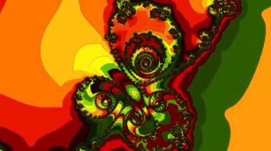 Soyut Bilgisayar Fraktal Tasarımı. Fraktal hiç bitmeyen bir desen. Fraktallar, farklı ölçeklerde kendine benzeyen sonsuz derecede karmaşık kalıplardır.