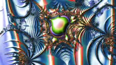 Soyut Bilgisayar Fraktal Tasarımı. Fraktal hiç bitmeyen bir desen. Fraktallar, farklı ölçeklerde kendine benzeyen sonsuz derecede karmaşık kalıplardır.