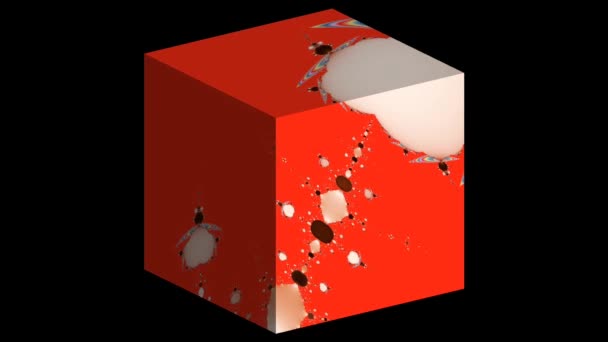 Resumo Design Fractal Gerado Por Computador Fractal Padrão Interminável Fractais — Vídeo de Stock