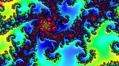 Soyut Bilgisayar Fraktal Tasarımı. Fraktal hiç bitmeyen bir desen. Fraktallar, farklı ölçeklerde kendine benzeyen sonsuz derecede karmaşık kalıplardır.