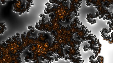 Soyut Bilgisayar Fraktal Tasarımı. Fraktal hiç bitmeyen bir desen. Fraktallar, farklı ölçeklerde kendine benzeyen sonsuz derecede karmaşık kalıplardır.