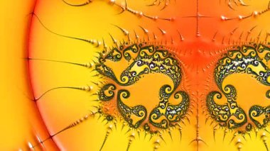 Soyut Bilgisayar Fraktal Tasarımı. Fraktal hiç bitmeyen bir desen. Fraktallar, farklı ölçeklerde kendine benzeyen sonsuz derecede karmaşık kalıplardır.