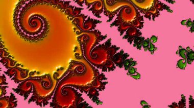 Soyut Bilgisayar Fraktal Tasarımı. Fraktal hiç bitmeyen bir desen. Fraktallar, farklı ölçeklerde kendine benzeyen sonsuz derecede karmaşık kalıplardır.