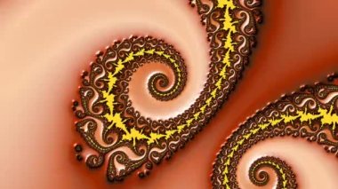 Soyut Bilgisayar Fraktal Tasarımı. Fraktal hiç bitmeyen bir desen. Fraktallar, farklı ölçeklerde kendine benzeyen sonsuz derecede karmaşık kalıplardır.