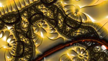 Soyut Bilgisayar Fraktal Tasarımı. Fraktal hiç bitmeyen bir desen. Fraktallar, farklı ölçeklerde kendine benzeyen sonsuz derecede karmaşık kalıplardır.