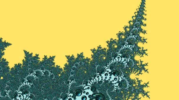 Resumen Diseño Fractal Generado Por Ordenador Fractal Patrón Interminable Los — Vídeo de stock