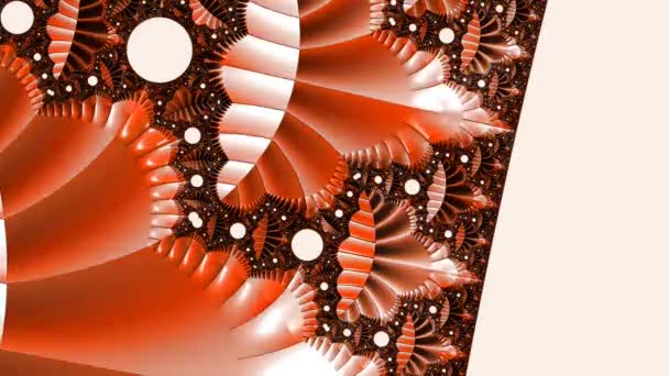 Abstract Computergegenereerd Fractaal Ontwerp Een Fractal Een Nooit Eindigend Patroon — Stockvideo