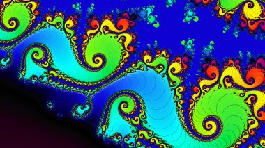 Soyut Bilgisayar Fraktal Tasarımı. Fraktal hiç bitmeyen bir desen. Fraktallar, farklı ölçeklerde kendine benzeyen sonsuz derecede karmaşık kalıplardır.