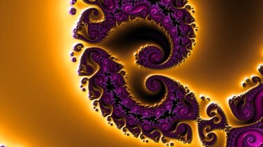 Soyut Bilgisayar Fraktal Tasarımı. Fraktal hiç bitmeyen bir desen. Fraktallar, farklı ölçeklerde kendine benzeyen sonsuz derecede karmaşık kalıplardır.