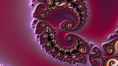 Soyut Bilgisayar Fraktal Tasarımı. Fraktal hiç bitmeyen bir desen. Fraktallar, farklı ölçeklerde kendine benzeyen sonsuz derecede karmaşık kalıplardır.