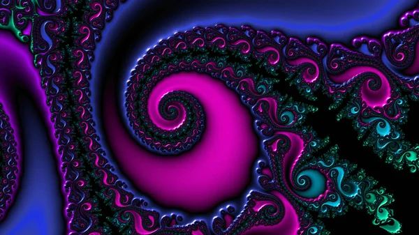 Αφηρημένος Υπολογιστής Που Δημιουργείται Fractal Σχεδιασμός Φράκταλ Είναι Ένα Ατέρμονο — Φωτογραφία Αρχείου