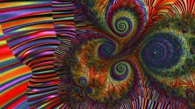 Soyut Bilgisayar Fraktal Tasarımı. Fraktal hiç bitmeyen bir desen. Fraktallar, farklı ölçeklerde kendine benzeyen sonsuz derecede karmaşık kalıplardır.