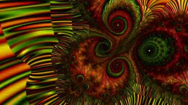 Soyut Bilgisayar Fraktal Tasarımı. Fraktal hiç bitmeyen bir desen. Fraktallar, farklı ölçeklerde kendine benzeyen sonsuz derecede karmaşık kalıplardır.