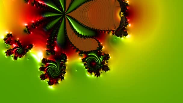 Abstract Computer Generated Fractal Design Fractal Never Ending Pattern Fractals — Stock Video