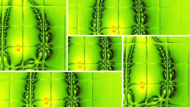 Resumen Diseño Fractal Generado Por Ordenador Fractal Patrón Interminable Los — Vídeo de stock