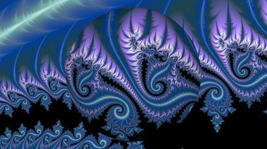 Soyut Bilgisayar Fraktal Tasarımı. Fraktal hiç bitmeyen bir desen. Fraktallar, farklı ölçeklerde kendine benzeyen sonsuz derecede karmaşık kalıplardır.