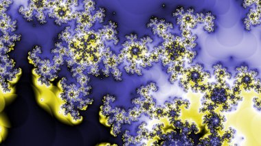 Soyut Bilgisayar Fraktal Tasarımı. Fraktal hiç bitmeyen bir desen. Fraktallar, farklı ölçeklerde kendine benzeyen sonsuz derecede karmaşık kalıplardır.