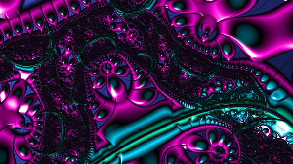 Soyut Bilgisayar Fraktal Tasarımı. Fraktal hiç bitmeyen bir desen. Fraktallar, farklı ölçeklerde kendine benzeyen sonsuz derecede karmaşık kalıplardır.