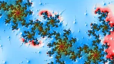 Soyut Bilgisayar Fraktal Tasarımı. Fraktal hiç bitmeyen bir desen. Fraktallar, farklı ölçeklerde kendine benzeyen sonsuz derecede karmaşık kalıplardır.