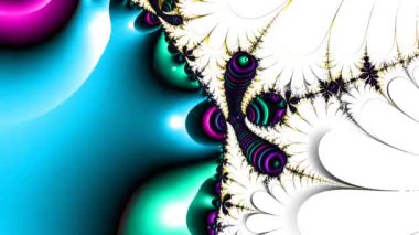 Soyut Bilgisayar Fraktal Tasarımı. Fraktal hiç bitmeyen bir desen. Fraktallar, farklı ölçeklerde kendine benzeyen sonsuz derecede karmaşık kalıplardır.