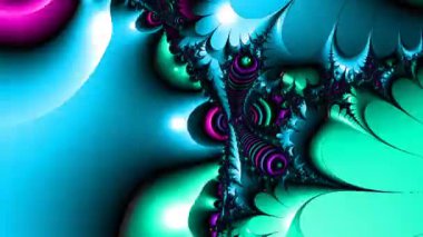 Soyut Bilgisayar Fraktal Tasarımı. Fraktal hiç bitmeyen bir desen. Fraktallar, farklı ölçeklerde kendine benzeyen sonsuz derecede karmaşık kalıplardır.