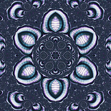 Soyut Bilgisayar Fraktal Tasarımı. Fraktal hiç bitmeyen bir desen. Fraktallar, farklı ölçeklerde kendine benzeyen sonsuz derecede karmaşık kalıplardır.