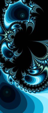 Soyut Bilgisayar Fraktal Tasarımı. Fraktal hiç bitmeyen bir desen. Fraktallar, farklı ölçeklerde kendine benzeyen sonsuz derecede karmaşık kalıplardır.