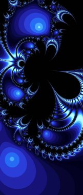 Soyut Bilgisayar Fraktal Tasarımı. Fraktal hiç bitmeyen bir desen. Fraktallar, farklı ölçeklerde kendine benzeyen sonsuz derecede karmaşık kalıplardır.