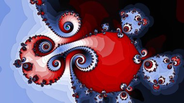 Soyut Bilgisayar Fraktal Tasarımı. Fraktal hiç bitmeyen bir desen. Fraktallar, farklı ölçeklerde kendine benzeyen sonsuz derecede karmaşık kalıplardır.