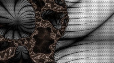 Soyut Bilgisayar Fraktal Tasarımı. Fraktal hiç bitmeyen bir desen. Fraktallar, farklı ölçeklerde kendine benzeyen sonsuz derecede karmaşık kalıplardır.