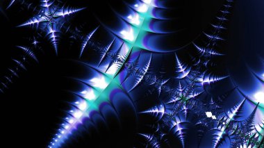 Soyut Bilgisayar Fraktal Tasarımı. Fraktal hiç bitmeyen bir desen. Fraktallar, farklı ölçeklerde kendine benzeyen sonsuz derecede karmaşık kalıplardır.