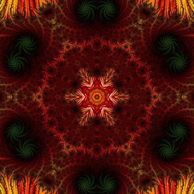 Soyut Bilgisayar Fraktal Tasarımı. Fraktal hiç bitmeyen bir desen. Fraktallar, farklı ölçeklerde kendine benzeyen sonsuz derecede karmaşık kalıplardır.