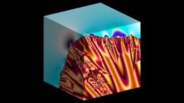 Soyut Bilgisayar Fraktal Tasarımı. Fraktal hiç bitmeyen bir desen. Fraktallar, farklı ölçeklerde kendine benzeyen sonsuz derecede karmaşık kalıplardır.