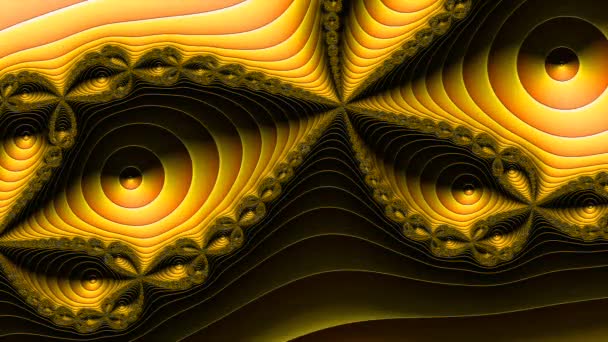 Abstract Computergegenereerd Fractaal Ontwerp Een Fractal Een Nooit Eindigend Patroon — Stockvideo