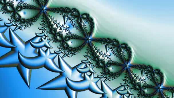 Абстрактный Дизайн Фрактал Бесконечная Закономерность Фракталы Являются Бесконечно Сложными Структурами — стоковое видео