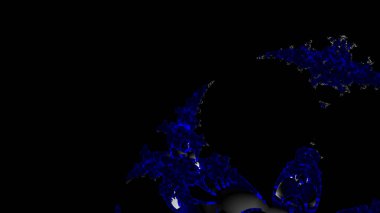 Soyut Bilgisayar Fraktal Tasarımı. Fraktal hiç bitmeyen bir desen. Fraktallar, farklı ölçeklerde kendine benzeyen sonsuz derecede karmaşık kalıplardır.