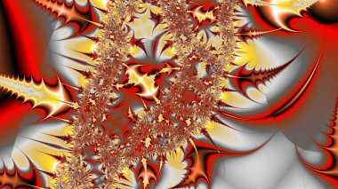 Soyut Bilgisayar Fraktal Tasarımı. Fraktal hiç bitmeyen bir desen. Fraktallar, farklı ölçeklerde kendine benzeyen sonsuz derecede karmaşık kalıplardır.