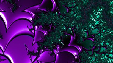 Soyut Bilgisayar Fraktal Tasarımı. Fraktal hiç bitmeyen bir desen. Fraktallar, farklı ölçeklerde kendine benzeyen sonsuz derecede karmaşık kalıplardır.