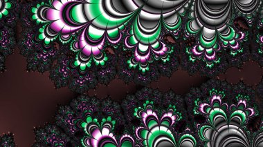 Soyut Bilgisayar Fraktal Tasarımı. Fraktal hiç bitmeyen bir desen. Fraktallar, farklı ölçeklerde kendine benzeyen sonsuz derecede karmaşık kalıplardır.