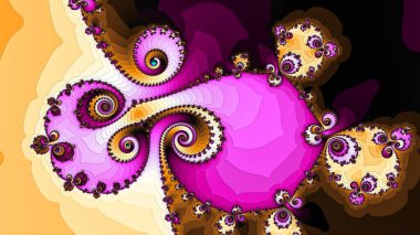 Soyut Bilgisayar Fraktal Tasarımı. Fraktal hiç bitmeyen bir desen. Fraktallar, farklı ölçeklerde kendine benzeyen sonsuz derecede karmaşık kalıplardır.